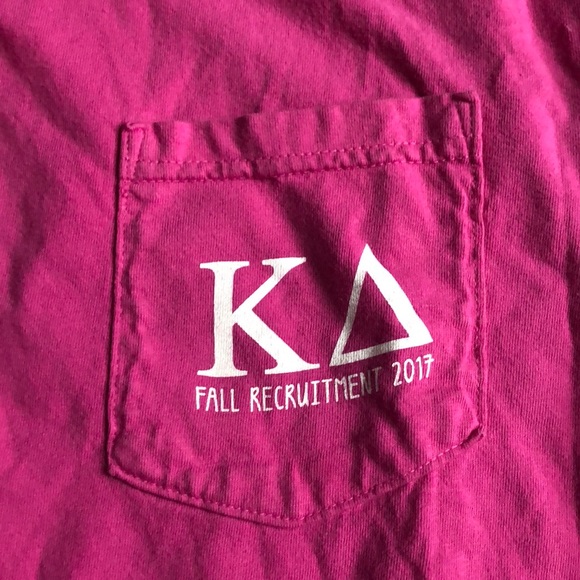 Kappa Delta Hot pink comfort colors shirt - Picture 2 of 4